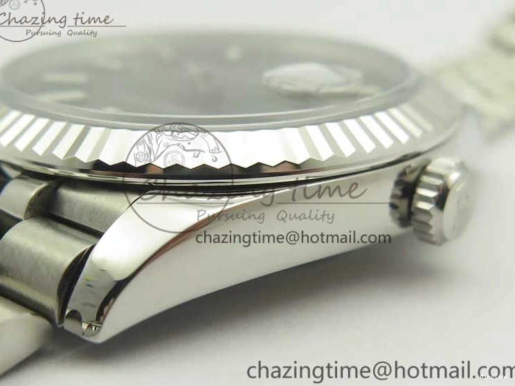 MiroTime 0219 DateJust 41 126334 SS REF 1:1 Best Edition Gray Dial Stick Markers on Jubilee Bracelet A3235 Clone V OdorResistant 3382